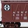 028 00 260 (N) 40` Outside-Braced Box Car, Single Door ATCHISON, TOPEKA & SANTA FE RD# ATSF 40381 (Model Train)