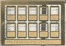 Door Set L (W=1100mm, 2-Stage Window, Light Alloy Type 2) (10 Pieces) (Model Train)