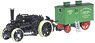 (N) Fowler BB1 Ploughing Engine No15222 Bristol Rover + Living Wagon (Model Train)