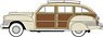 (HO) Chrysler T & C Woody Wagon 1942 Catalina Tan (Model Train)