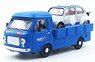 Fiat 241 Abarth Corse Truck + Driver + Fiat Abarth 1000 (by Brumm) (Diecast Car)