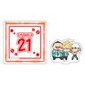 Acrylic Coaster Stand [Eyeshield 21] 02 Yoichi Hiruma & Ryokan Kurita & Gen Takekura (Mini Chara) (Anime Toy)