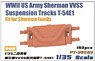 WWII US Army M4 Sherman VVSS Suspension Tracks T-54E1 (Plastic model)