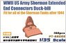WWII US Army M4 Sherman Extended End Connectors Duck-bill (Plastic model)