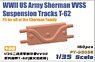 WWII US Army M4 Sherman VVSS Suspension Tracks T-62 (Plastic model)