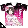 [Saekano: How to Raise a Boring Girlfriend Fine] Full Graphic T-Shirt [Megumi Kato] M Size (Anime Toy)