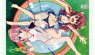[The Demon Girl Next Door 2-Chome] Bed Sheet (Yuko & Momo/Swimwear) (Anime Toy)