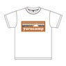 Laid-Back Camp Mt. Fuji Logo T-Shirt Ena M White (Anime Toy)