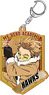 My Hero Academia Wood Plate Key Ring Hawks (Anime Toy)