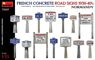 French Concrete Road Signs 1930-40`S. Normandy (Plastic model)