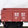 983 00 198 (N) Burlington Northern Santa Fe Four Car Pack (50ft Gondola Car) #512308, 512311, 512326, 512356 (4-Car Set) (Model Train)