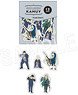 Golden Kamuy Flake Sticker Set C (Hijikata & Ogata & Nagakura & Ushiyama & Kadokura) (Anime Toy)