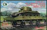 Tank BT-2 on a Biaxial 20-Ton Railway Platform (Short-6.6 M) (Plastic model)