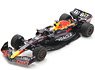 Oracle Red Bull Racing RB18 No.1 Oracle Red Bull Racing Winner Japanese GP 2022 2022 Formula One Drivers` Champion Max Verstappen With No.1 and World Champion Board (Diecast Car)