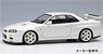 Nissan Skyline GT-R (BNR34) V-spec II Nur 2002 (TE37 Wheel) Pearl White (Diecast Car)
