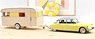Citroen DS 19 1960 Jonquille Yellow & Panorama Caravan (Diecast Car)