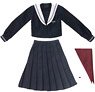 AZO2 Kina Kazuharu School Uniform Collection [Kazuharu Seishin Girls` Gakuen Uniform Set] (Navy x Bordeaux) (Fashion Doll)