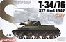 T-34/76 STZ Mod.1942 2in1 w/Magic Tracks (Plastic model)