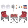 Licca LF-09 Camping Chair & Table Set (Coleman Collaboration) (Licca-chan)