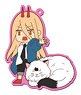 Chainsaw Man Big Rubber Strap 04 Power & Nyako (Anime Toy)