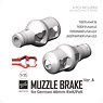 Muzzle Brake Ver. A for German 88mm KwK/PaK (6 Pieces) (Plastic model)