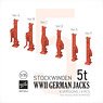 WWII German 5t Jacks (6 Versions / 6 Pieces) (Plastic model)