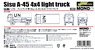 フィンランド軍 Sisu A-45 4×4 ライトトラック (プラモデル)