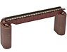 Fine Track Deck Girder Bridge S140(F) (with 2 Brick Piers/Red) (Model Train)