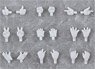 Nendoroid Doll: Hand Parts Set Gloves Ver. (White) (PVC Figure)