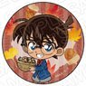 Detective Conan Hologram Can Badge Conan Edogawa Deformed Autumn Ver. (Anime Toy)