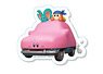 Kirby and the Forgotten Land Die-cut Sticker Mini (1) Car Stuffed Cheeks (Anime Toy)