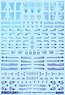 1/100 GM Caution Decal No.9 [Operation Text #1] Prism Blue (Material)