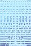 1/144 GM Caution Decal No.11 [Operation Text #1] Prism Blue (Material)