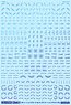 1/144 GM Caution Decal No.12 [Operation Text #2] Prism Blue (Material)