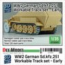WWII Sd.kfz.251 Workable Track Set - Early Type (for 1/35 Sd.kfz.251 kit) (Plastic model)