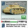 WWII Pz.III/IV 40cm Workable Track Set - Early Type (for 1/35 Pz.III/IV kit) (Plastic model)