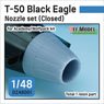 T-50 Black Eagle Nozzle Set - Closed (for Academy/Wolfpack) (Plastic model)