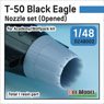 T-50 Black Eagle Nozzle Set - Opened (for Academy/Wolfpack) (Plastic model)
