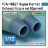 F/A-18E/F/G Super Hornet Exhaust Nozzle Set - Opened (for Academy) (Plastic model)