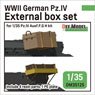 WWII ドイツ IV号戦車用外装木製弾薬箱セット (IV号戦車G/H型用) (プラモデル)