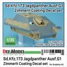 Jagdpanther Ausf.G1 Zimmerit Coating Decal Set (for Academy) (Decal)