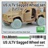 US JLTV Sagged Wheel Set (for ILK) (Plastic model)