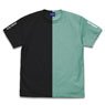 Sword Art Online Black Swordsman Nikoichi T-Shirt Black x Mint Green XL (Anime Toy)