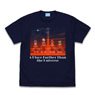 A Place Further Than The Universe Penguin T-Shirt Navy M (Anime Toy)
