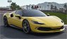 Ferrari 296 GTS Modena Yellow Diamond Grey Corsa Wheels (ケース無) (ミニカー)