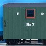 (OO-9) GR-580A FR Quarryman Coach, Green, Brake Coach (Double Balcony) (Model Train)