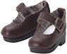 PN Side Buckle Strap Shoes (Dark Brown) (Fashion Doll)