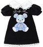 Picco P Bear T-shirt Dress (Black) (Fashion Doll)