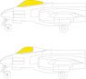 Masking Sheet for Meteor F.8 (for Airfix) (Plastic model)