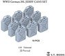 WWII German 20L Jerry Cans Set (3D Printed) (Plastic model)